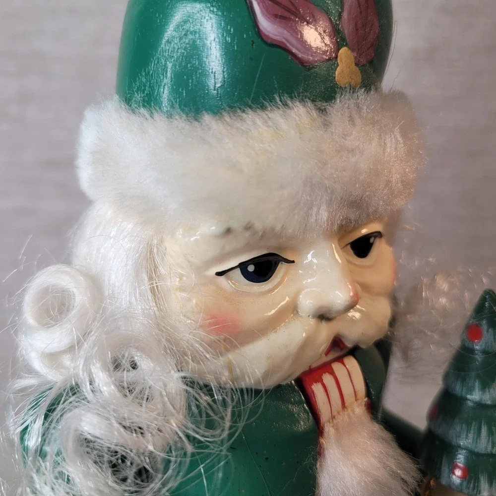 Vintage Michaels Nutcracker Wood Christmas Green 12